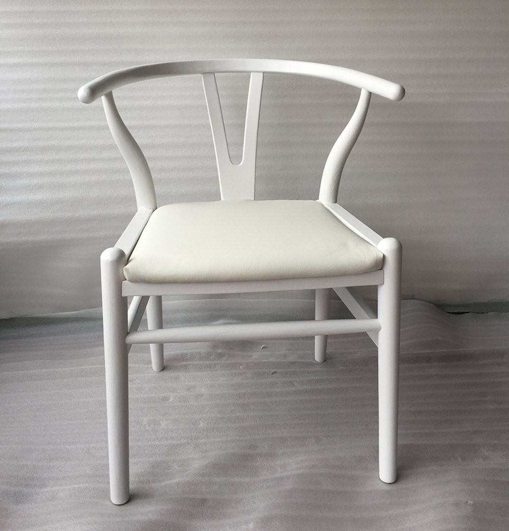 Dagmar Chair - White & White Leather - GFURN