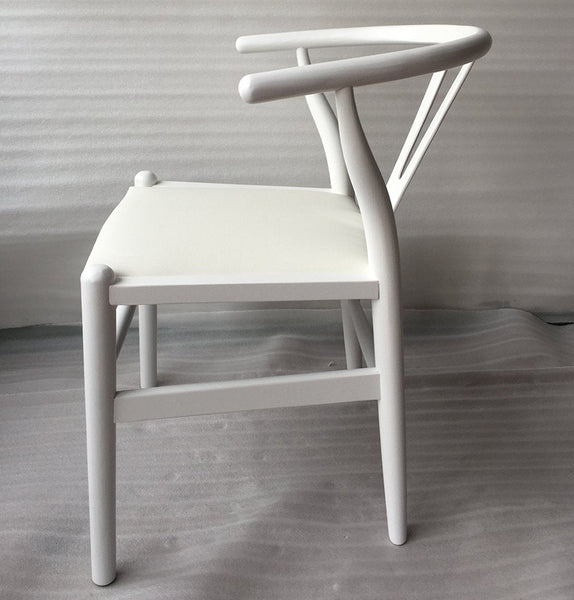 Dagmar Chair - White & White Leather - GFURN