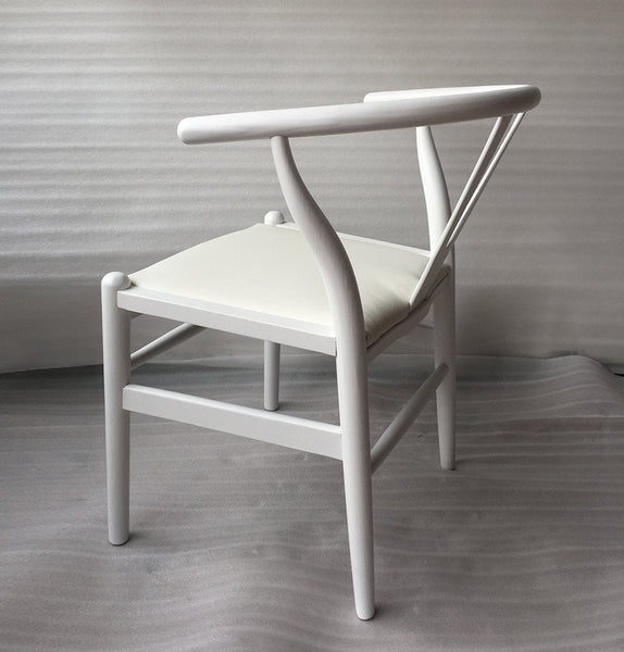 Dagmar Chair - White & White Leather - GFURN