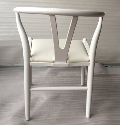 Dagmar Chair - White & White Leather - GFURN