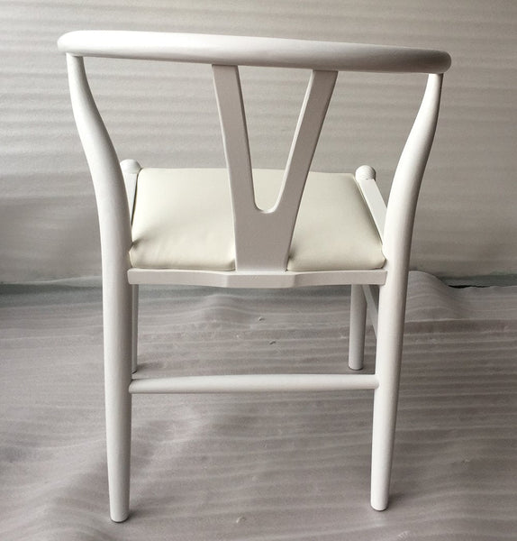 Dagmar Chair - White & White Leather - GFURN