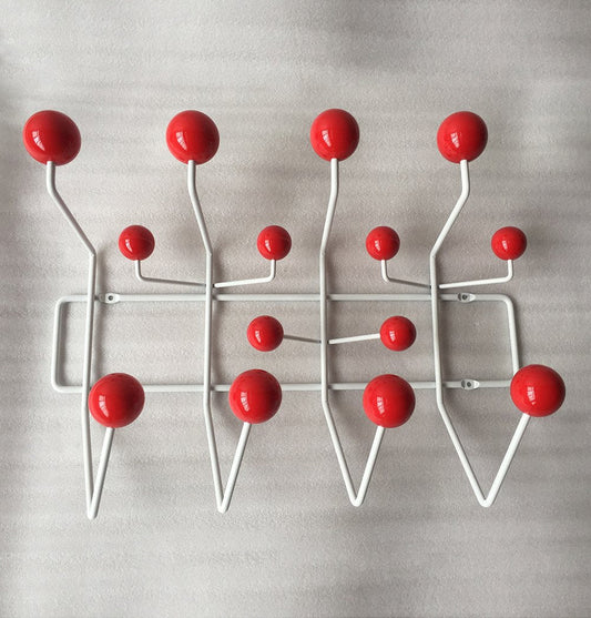 The Mid-Century Wall Coat Hanger - Red - GFURN
