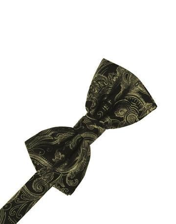 Turquoise Tapestry Bow Tie