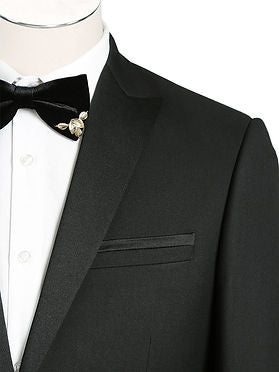 Black Tuxedo Slim Fit 2 Pc Suit