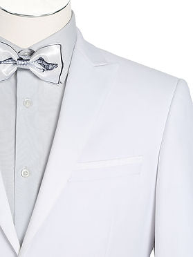 White Tuxedo Slim Fit 2 Pc Suit