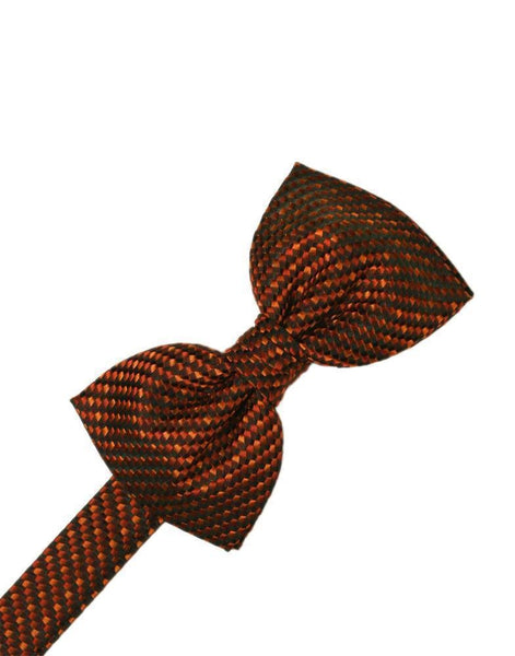 Champagne Venetian Pin Dot Bow Tie