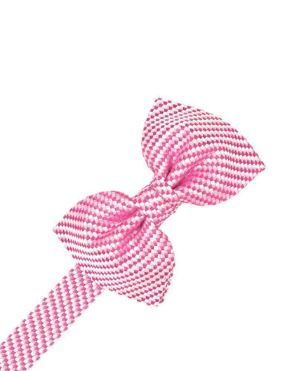 Ivory Venetian Pin Dot Bow Tie