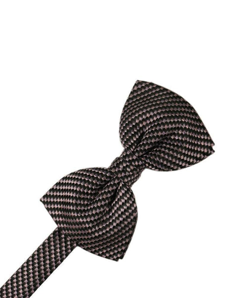 Champagne Venetian Pin Dot Bow Tie