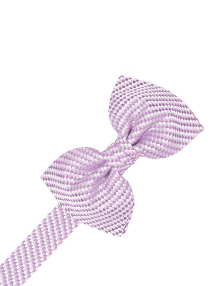 Silver Venetian Pin Dot Bow Tie