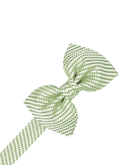 Ivory Venetian Pin Dot Bow Tie