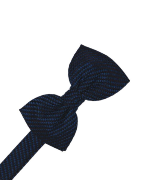 Navy Venetian Pin Dot Bow Tie
