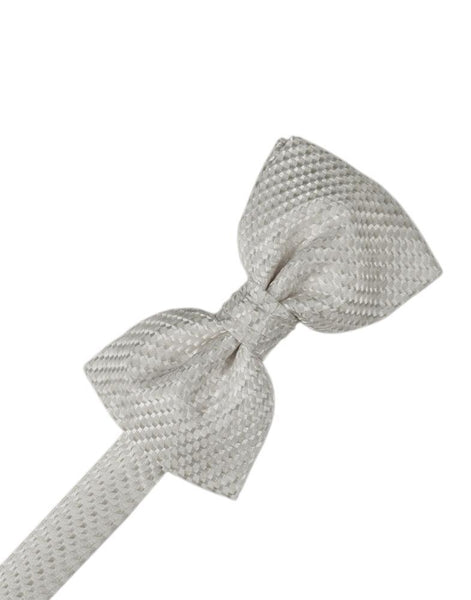 White Venetian Pin Dot Bow Tie