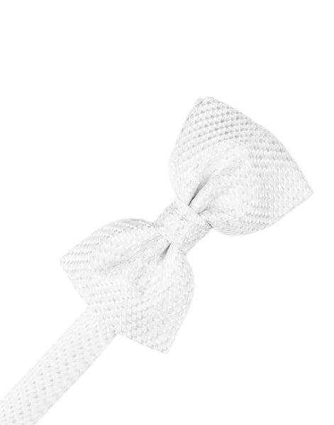 Champagne Venetian Pin Dot Bow Tie