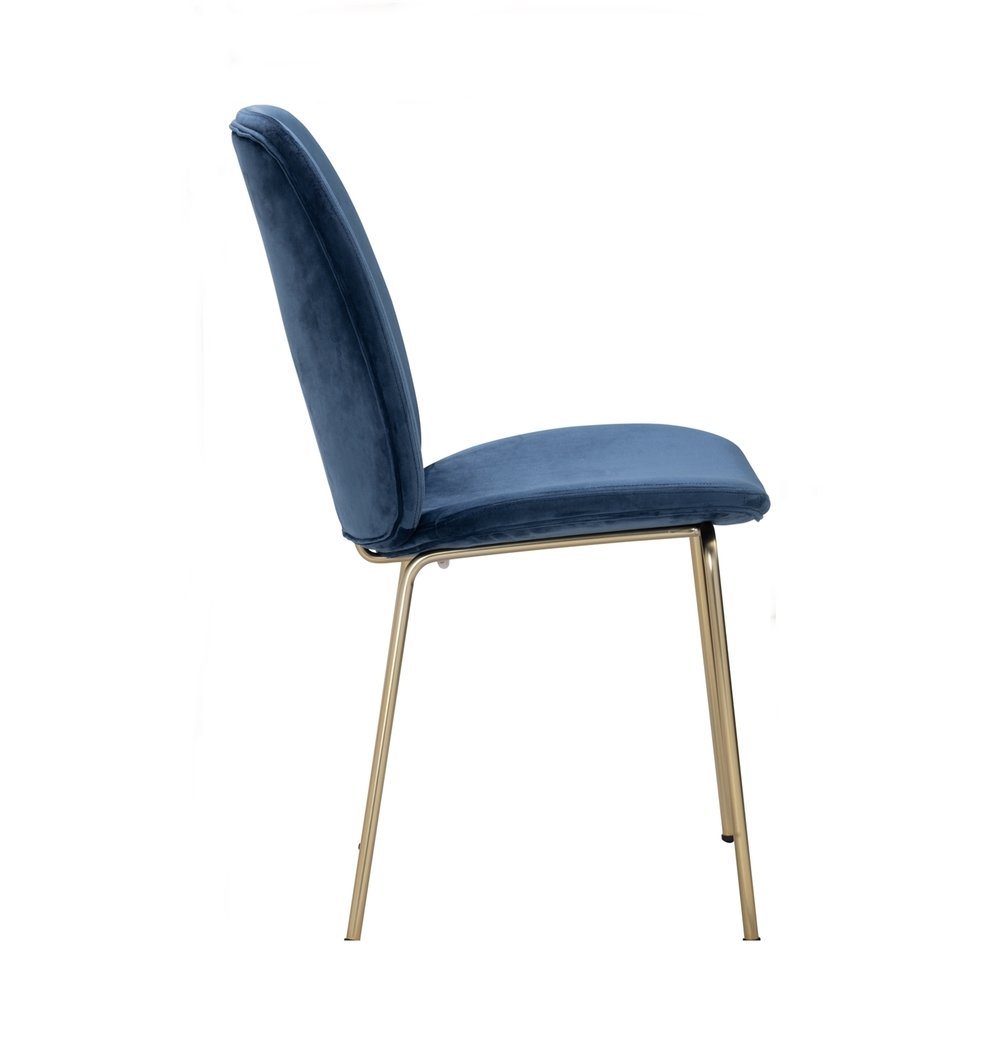 Blue Velvet Dining Chair - Adelia Dining Chair - Jungle Green