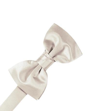 White Luxury Satin Bow Ties