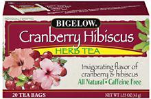 Bigelow Cranberry Hibicus Herbal Tea 20ct
