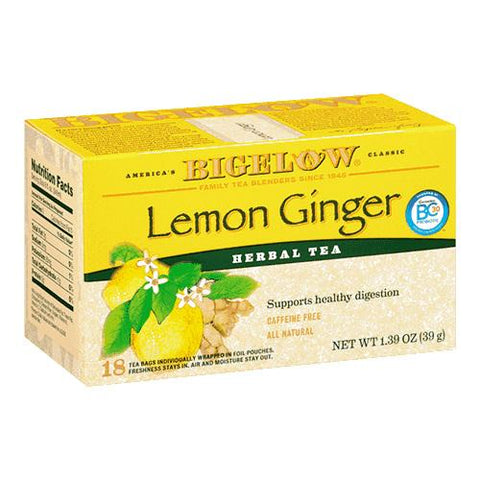 Bigelow Lemon Ginger Herbal Tea 28ct