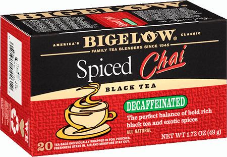 Bigelow Spiced Chai Tea Decaf 20ct