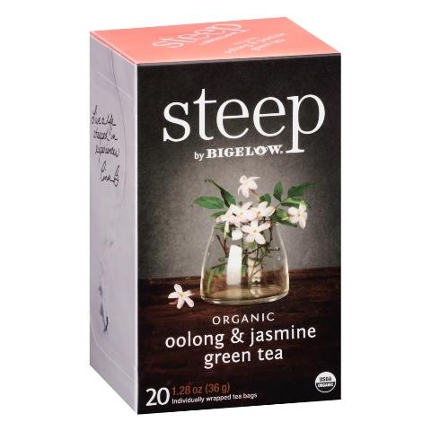 Bigelow STEEP Organic Oolong Jasmine Green Tea 20ct