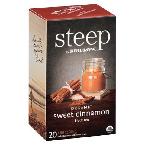 Bigelow STEEP Organic Sweet Cinnamon Black Tea 20ct