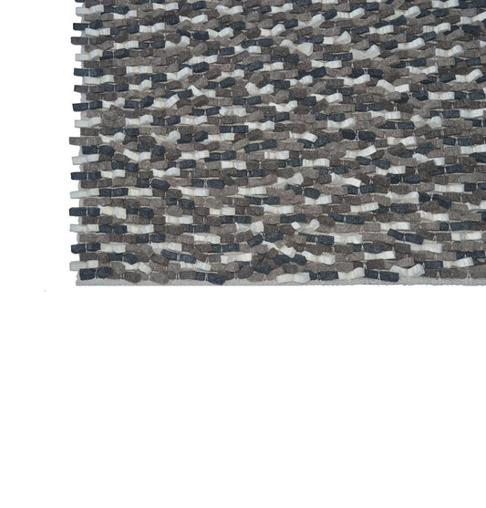 Chanda - Handmade Wool Braided Shaggy Rug - GFURN