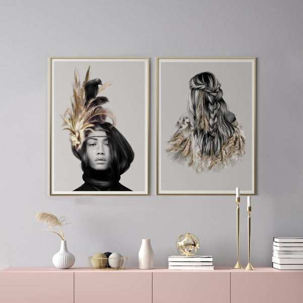 Crow and Feathers Print - GFURN