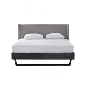 Queen Bed Frame with ﻿Upholstered Headboard - Denton Queen Bed (200cm Side Rail)