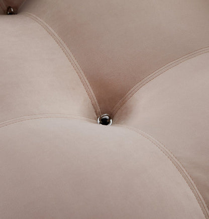 Gioia 1-Seater Chair - Right Armrest - Beige Velvet - GFURN