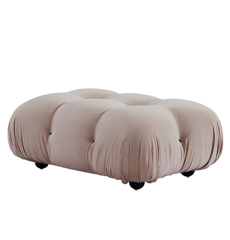 Gioia Ottoman - Beige Velvet - GFURN