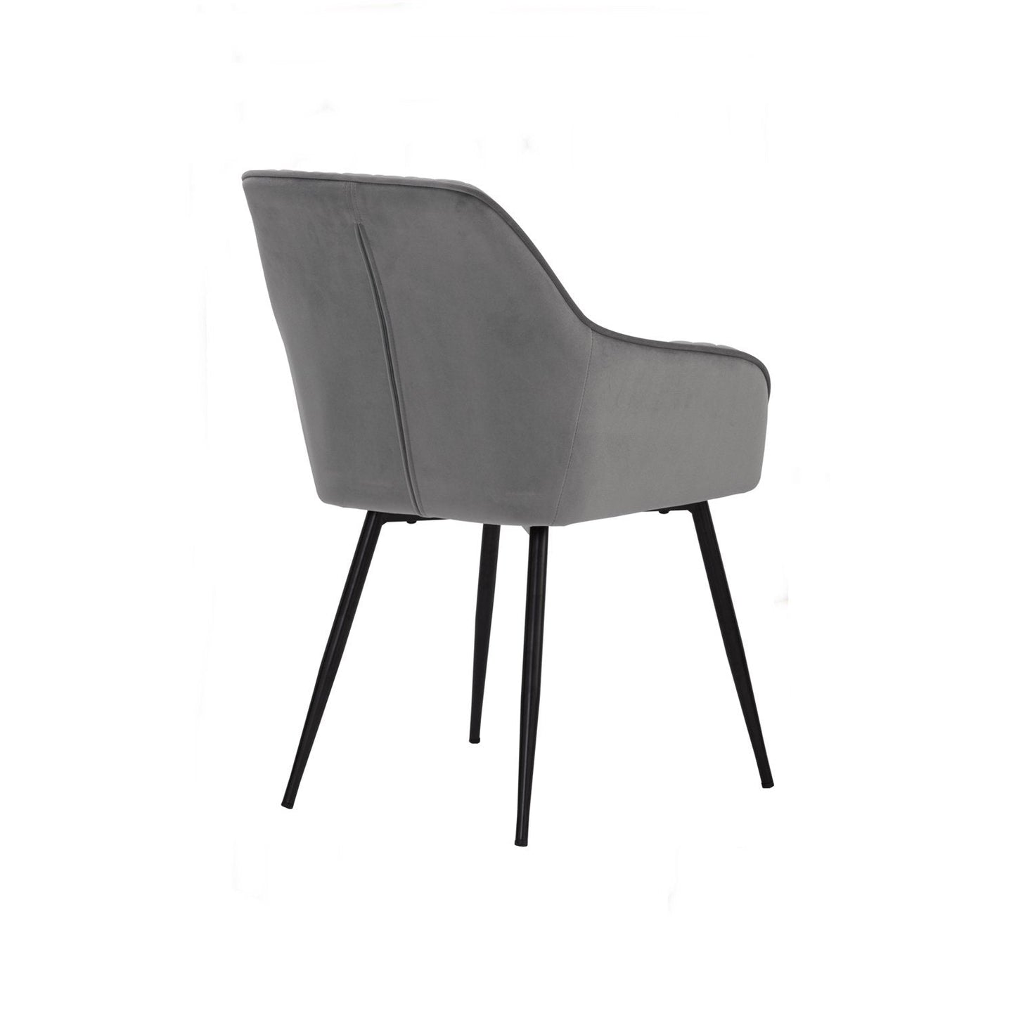 Hakon Dining Chair - Grey Velvet - GFURN