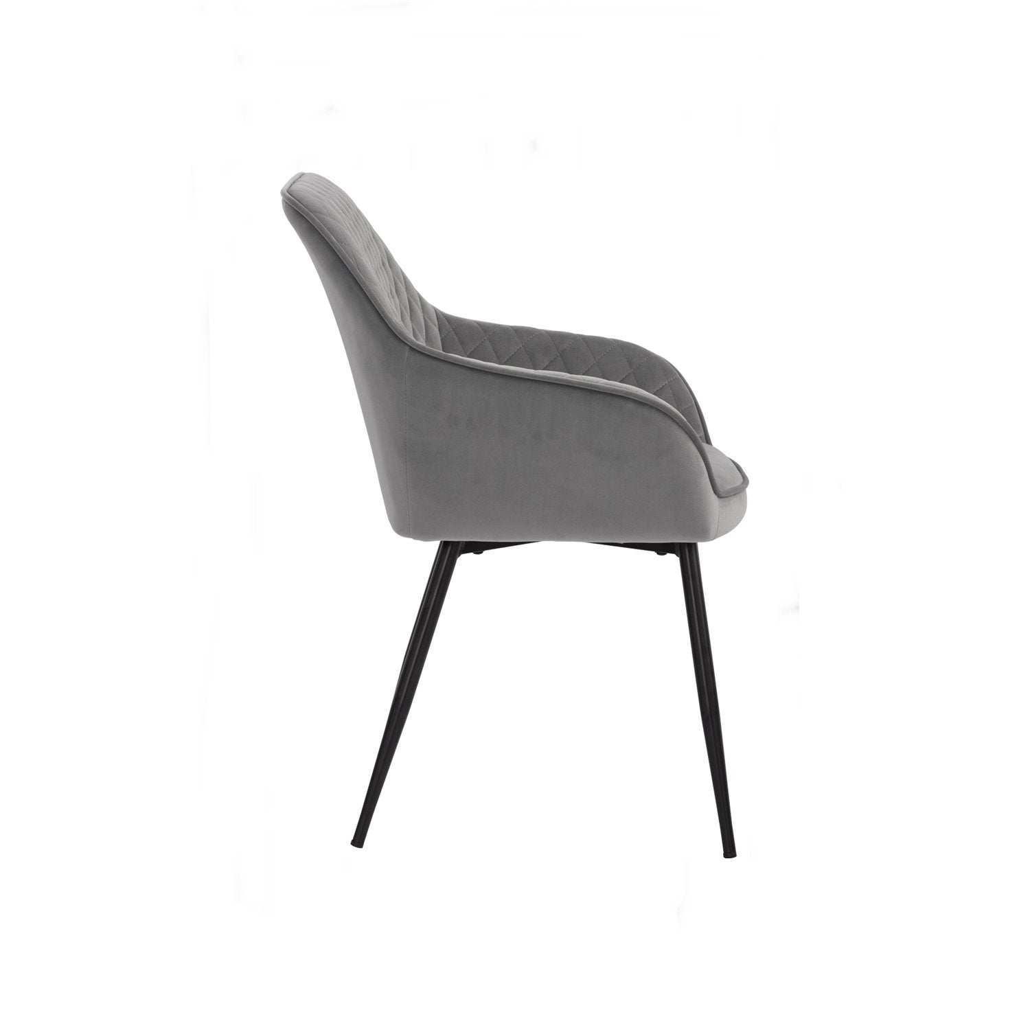 Hakon Dining Chair - Grey Velvet - GFURN