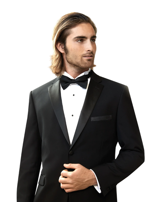 Eleganza Platinum TUX-C Modern Fit Tuxedo Black