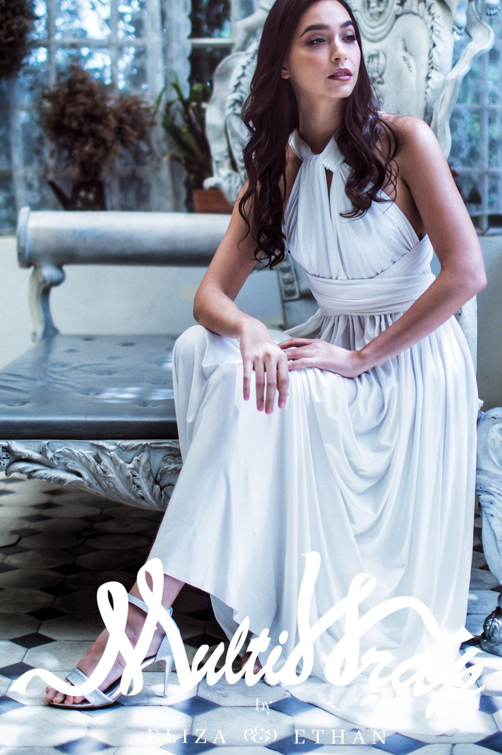 Ivory Multi Wrap Dress
