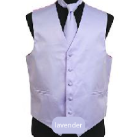 Lavender Mens Solid Vest