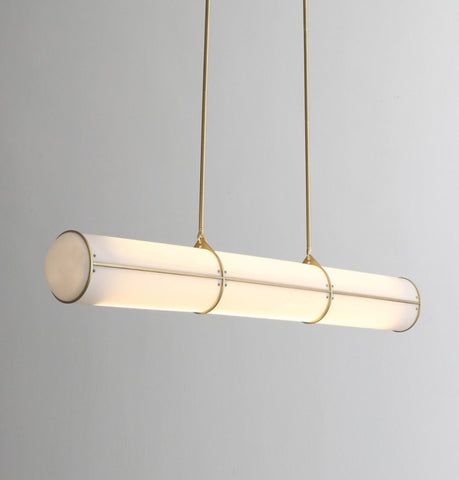 Lesly Pendant Lamp - Gold+White - GFURN