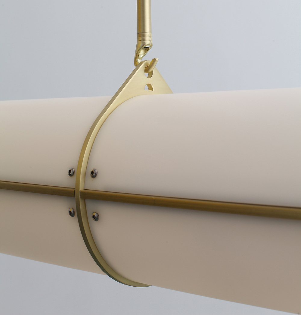 Lesly Pendant Lamp - Gold+White - GFURN