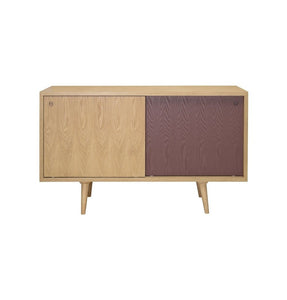 Sideboard with Sliding Doors - Locke Sideboard - Natural & Penny Brown