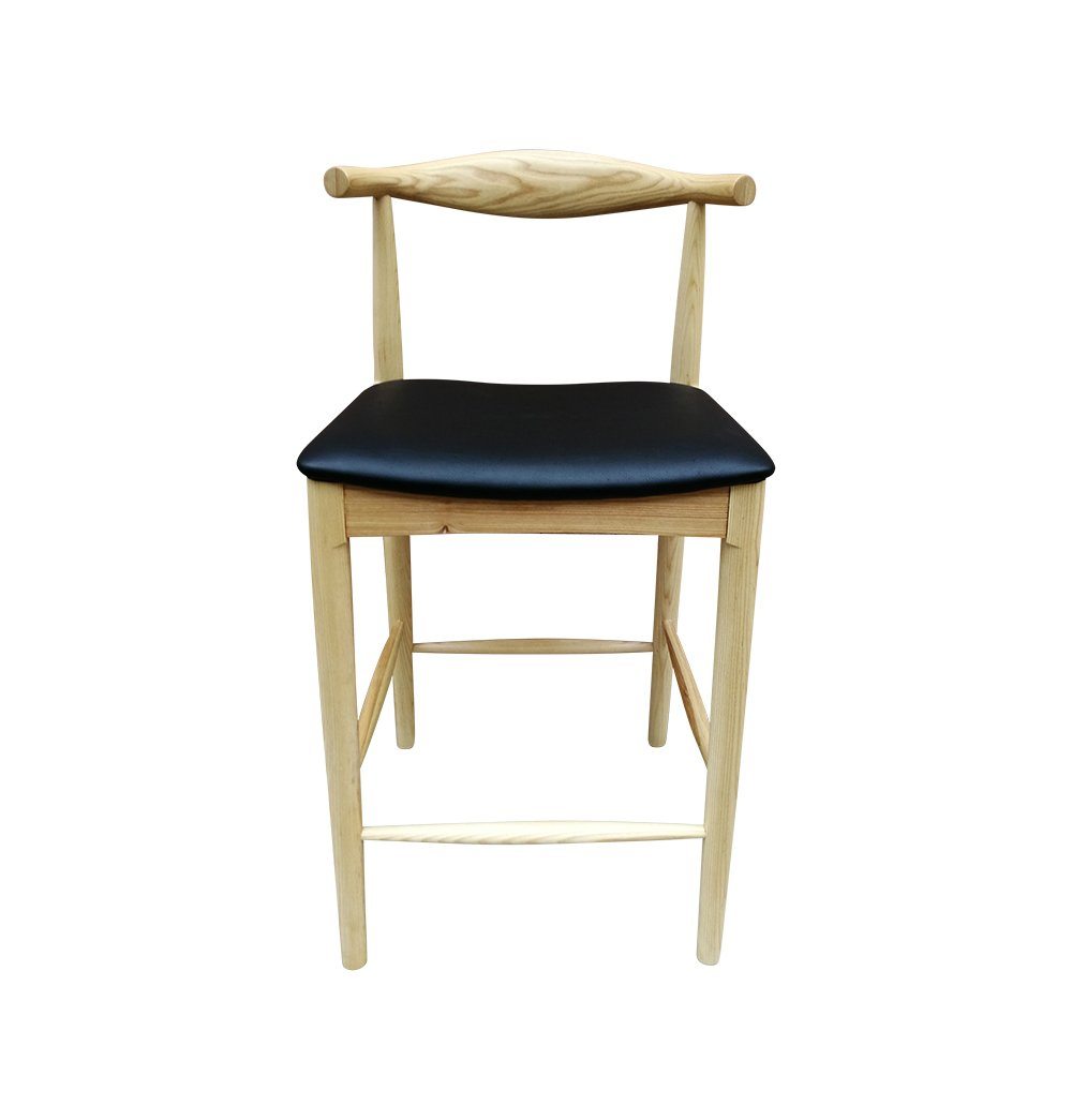 Myson Counter Stool - Ash & Black Seat - GFURN