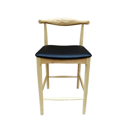 Myson Counter Stool - Ash & Black Seat - GFURN