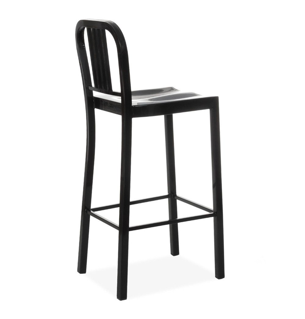 Black Metal Barstool - Oliver Bar Stool - Black