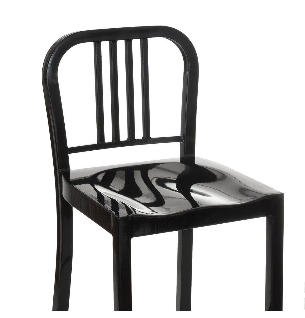 Black Metal Barstool - Oliver Bar Stool - Black