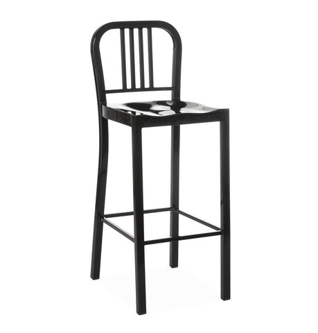 Black Metal Barstool - Oliver Bar Stool - Black