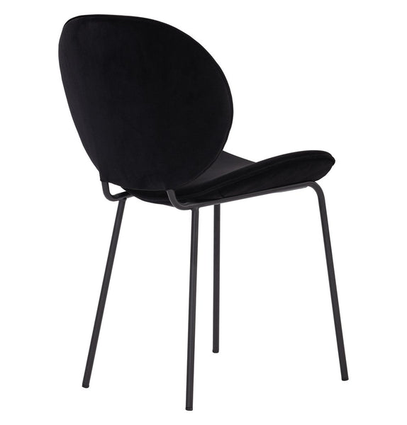 Ormer Dining Chair - Black Velvet - GFURN