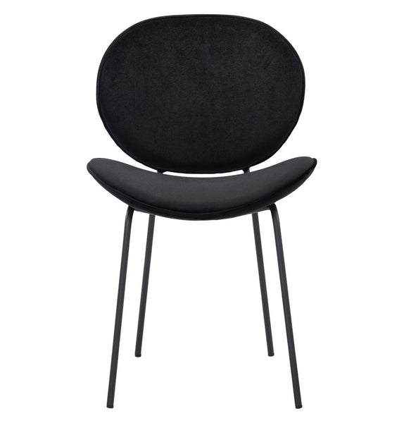 Ormer Dining Chair - Black Velvet - GFURN