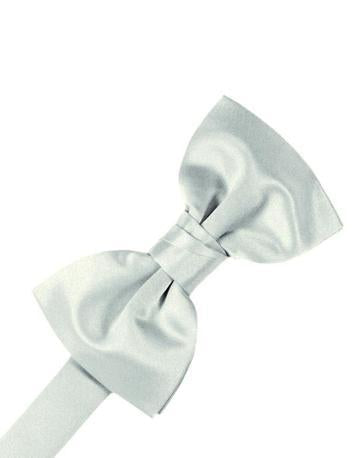 White Luxury Satin Bow Ties