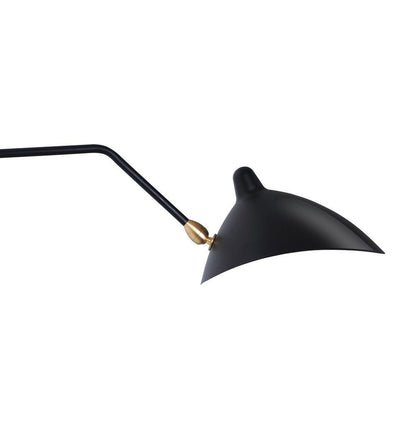 Sergio One Curved Arm Sconce Wall Lamp - GFURN
