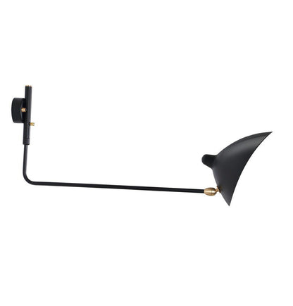 Sergio One Straight Arm Sconce Wall Lamp - GFURN