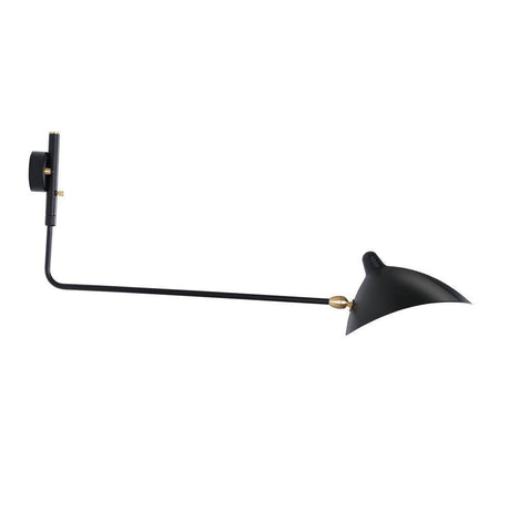 Sergio One Straight Arm Sconce Wall Lamp - GFURN