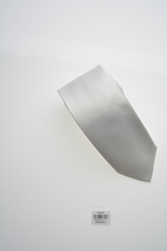 Cream Solid Modern Neckties