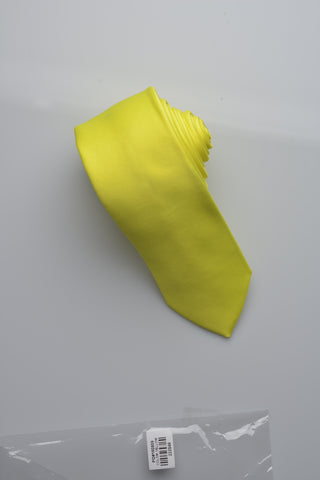 Yellow Solid Modern Neckties